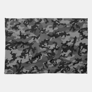 カスタムで黒い迷彩柄の台所タオル キッチンタオル