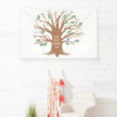 カスタムと鳥離れの家族の木 横断幕 (インサイチュ)