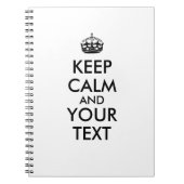 カスタムなあなた自身のテキストカラーを加えるために穏やかなノートを保って下さい ノートブック (正面)