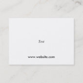 カスタムなぽっちゃりした3.5 x 2.5名刺の垂直 名刺 (裏面)