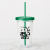 カスタムなアクリルのタンブラーのゴルファーのためのガラスゴルフギフト アクリルタンブラー (正面)