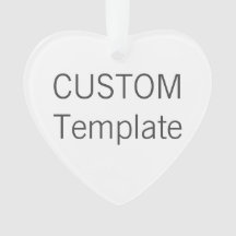 カスタムなアクリルのハートのクリスマスツリーのオーナメント