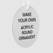 カスタムなアクリルの円形のクリスマスツリーのオーナメント オーナメント (正面)