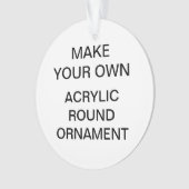 カスタムなアクリルの円形のクリスマスツリーのオーナメント オーナメント (正面)