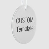 カスタムなアクリルの円形のクリスマスツリーのオーナメント オーナメント (正面)