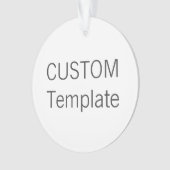 カスタムなアクリルの円形のクリスマスツリーのオーナメント オーナメント (正面)