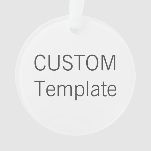 カスタムなアクリルの円形のクリスマスツリーのオーナメント オーナメント (正面)