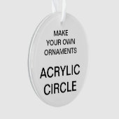 カスタムなアクリルの円形のクリスマスツリーのオーナメント オーナメント (正面)
