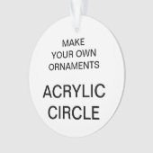 カスタムなアクリルの円形のクリスマスツリーのオーナメント オーナメント (正面)