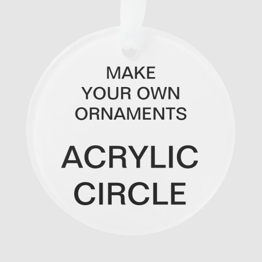 カスタムなアクリルの円形のクリスマスツリーのオーナメント オーナメント (正面)