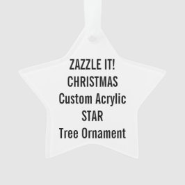 カスタムなアクリルの星のクリスマスツリーのオーナメントのブランク オーナメント