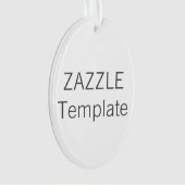 カスタムなアクリルの楕円形のクリスマスツリーのオーナメント オーナメント (正面)