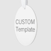 カスタムなアクリルの楕円形のクリスマスツリーのオーナメント オーナメント (正面)