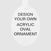 カスタムなアクリルの楕円形のクリスマスツリーのオーナメント オーナメント (正面)