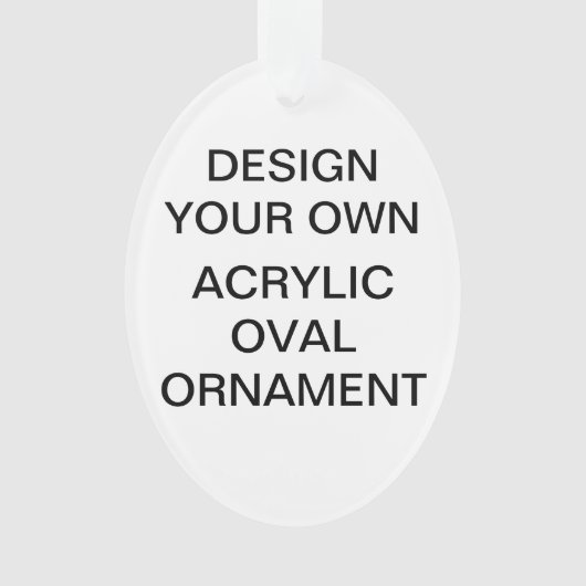 カスタムなアクリルの楕円形のクリスマスツリーのオーナメント オーナメント (正面)