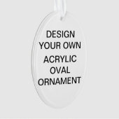 カスタムなアクリルの楕円形のクリスマスツリーのオーナメント オーナメント (正面)