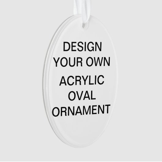 カスタムなアクリルの楕円形のクリスマスツリーのオーナメント オーナメント (正面)