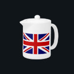 カスタムなイギリスの英国国旗の旗の茶ポット<br><div class="desc">カスタムなイギリスの英国国旗の旗の茶ポット。
英国のプライドのデザイン。 一流かおもしろいな引用文と個人化して下さい。
イギリスのイギリスGBイギリスイギリス。</div>