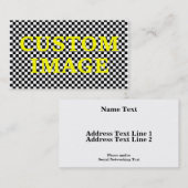 カスタムなイメージおよびカスタムの文字 名刺 (正面/裏面)