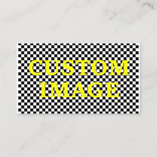 カスタムなイメージおよびカスタムの文字 名刺 (正面)