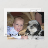 カスタムなイメージおよび文字が付いている郵便はがき ポストカード (正面/裏面)