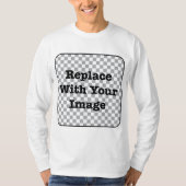 カスタムなイメージ-あなた自身の写真と取り替えて下さい Tシャツ (正面)