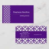 カスタムなインディゴおよび白い名刺 名刺 (正面/裏面)