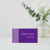 カスタムなインディゴおよび白い名刺 名刺 (スタンド正面)