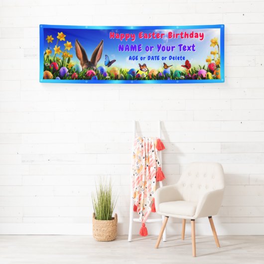 カスタムなイースター誕生会の装飾、イースター 横断幕 (インサイチュ)