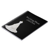 カスタムなウェディングプランナーのノート ノートブック (左側)