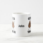 カスタムなウンチのマグのおもしろいなウンチのマグのパーソナライズなマグ コーヒーマグカップ (中央)