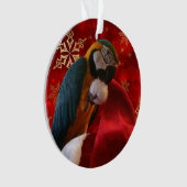 カスタムなオウムの写真のオーナメントの前部および背部 オーナメント (正面)