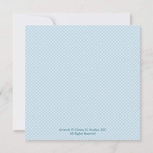 カスタムなカエルの誕生日の招待状 招待状 (裏面)