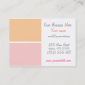 カスタムなカップケーキの名刺 名刺 (裏面)