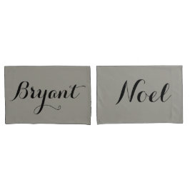 カスタムなカップルの枕名前かイニシャル 枕カバー