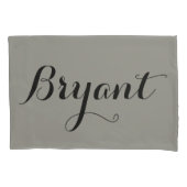 カスタムなカップルの枕名前かイニシャル 枕カバー (正面左)