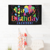 カスタムなカラフルの気球のハッピーバースデーのパーティー 横断幕 (インサイチュ)