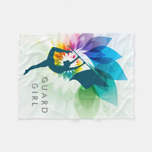 カスタムなカラーガードのフリースの投球 フリースブランケット (正面(横))