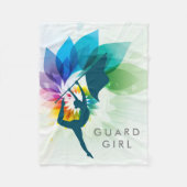 カスタムなカラーガードのフリースの投球 フリースブランケット (正面)