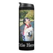 カスタムなカラー写真のコラージュ タンブラー (回転右)