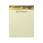 カスタムなカワマスの皮の魚釣りの魚類学 ノートパッド (回転)