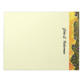 カスタムなカワマスの皮の魚釣りの魚類学 ノートパッド (正面)