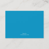 カスタムなカーニバルの入場のチケットの青 名刺 (裏面)