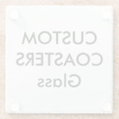 カスタムなガラスコースター ガラスコースター (裏面)