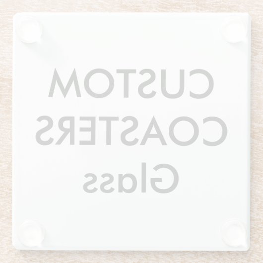 カスタムなガラスコースター ガラスコースター (裏面)