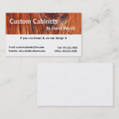 カスタムなキャビネットおよび木工業の名刺 名刺 (正面/裏面)