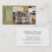 カスタムなキャビネットメーカーの名刺 名刺 (正面/裏面)