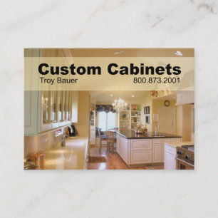 カスタムなキャビネット-大工、改築 名刺