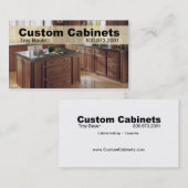 カスタムなキャビネット-大工、改築 名刺 (正面/裏面)