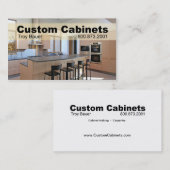 カスタムなキャビネット-大工、改築 名刺 (正面/裏面)